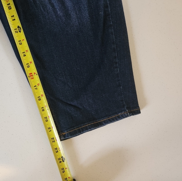 Penningtons Curvy Fit Denim Capri Dark Wash Jeans d/C Plus Size 20 New Summer - Picture 9 of 11